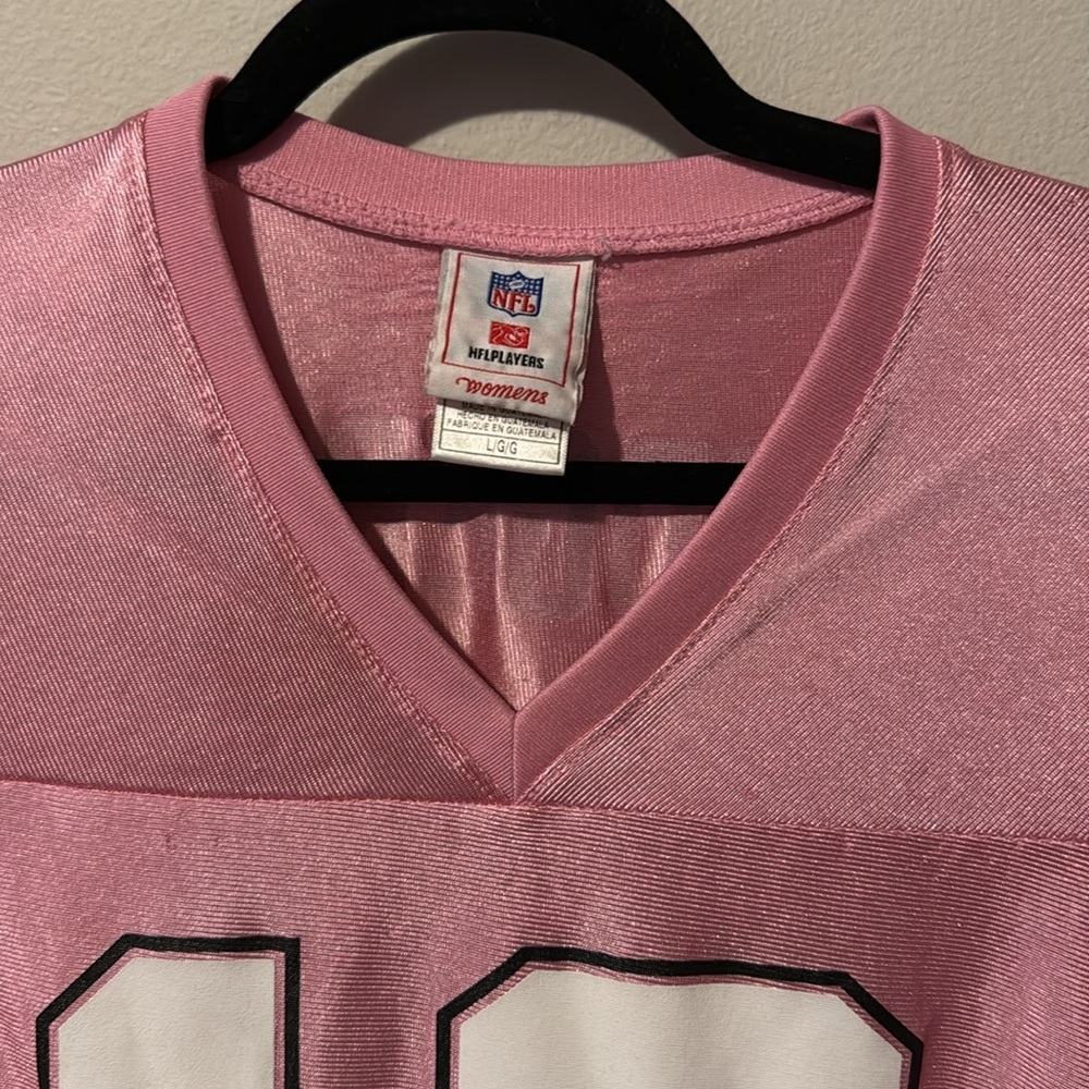 NFL Players Jersey Pink Aaron Rogers Packers Women’s Large #12 Sports Football - Picture 2 of 13